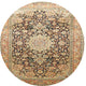 Ahgly Company Indoor Round Traditional Area Rugs, 3' Round