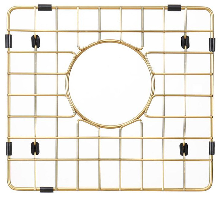 Sink Protector Matte Gold 304 Stainless Steel, Sink Bottom Grid, 11.5x10.5