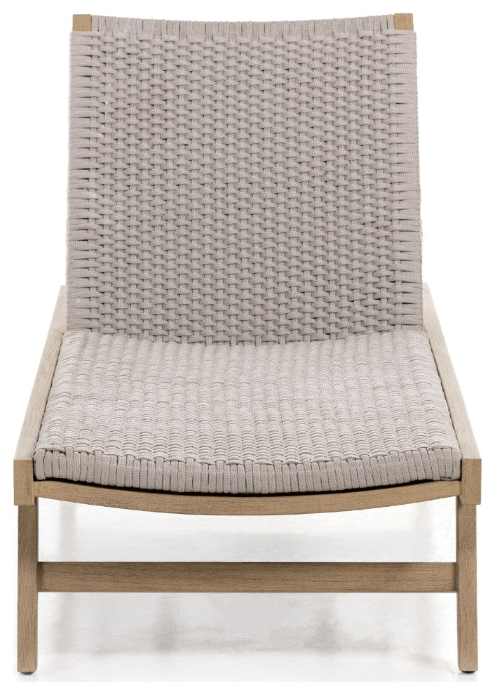 Delano Outdoor Chaise Lounge-Brown