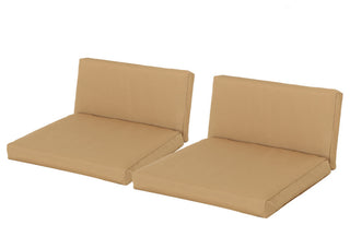 Natchez Club Chair Cushions, Set of 2, Brown