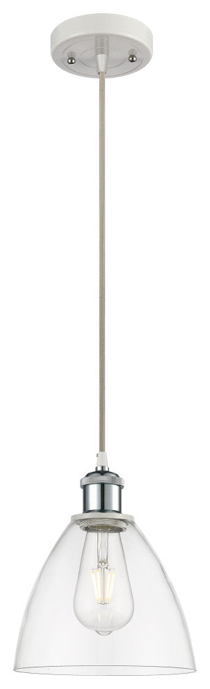 Innovations 516-1P-WPC-GBD-752 1-Light Mini Pendant, White, Polished Chrome