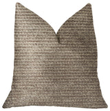 Classy Chic Ivory and Beige Luxury Throw Pillow, 22"x22"