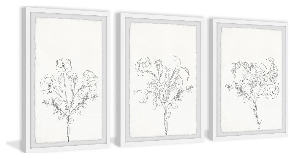 Plant Dreams Triptych, Set of 3, 24x36 Panels