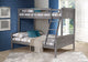 Donco Kids Louver Bunk, Twin Over Full