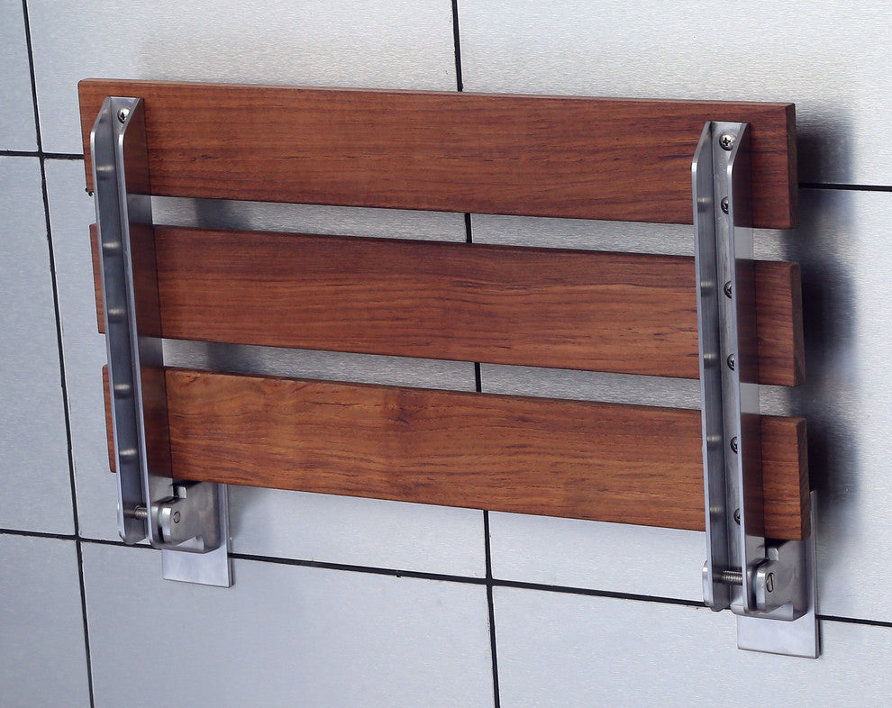 Bohemian 12.4" Teak Wall Mounted Shower Seat