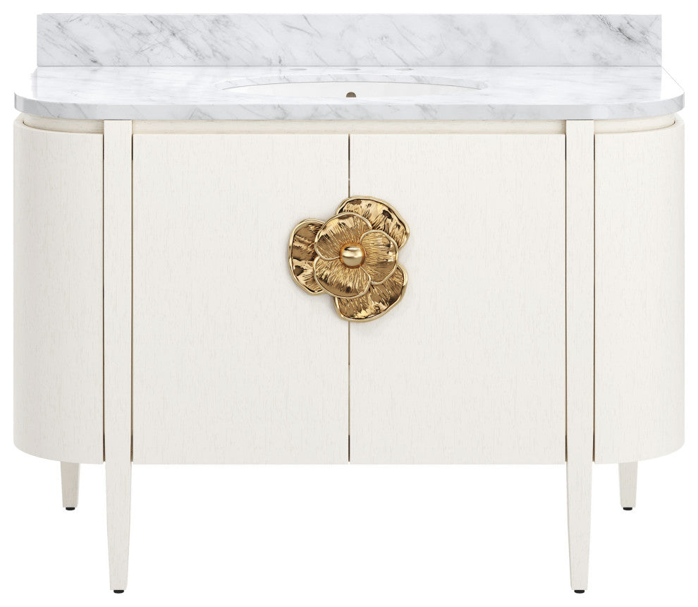 Briallen 48" White Vanity with Oval Undermount Sink