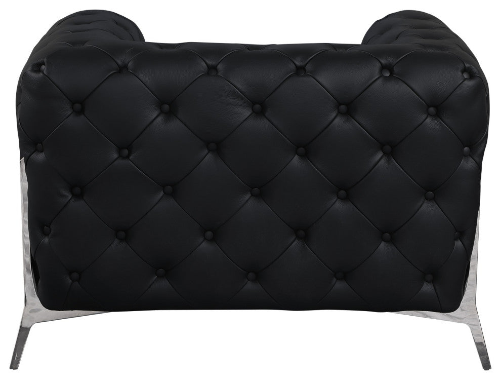 Angelica Italian Leather 2 Chair Set