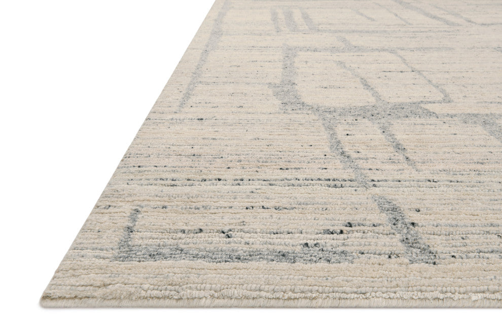 Loloi Raquel Natural / Slate 5'-6" x 8'-6" Area Rug