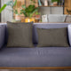 Espresso Waffle Textured Solid Luxury Throw Pillow, Double sided 18"x18"