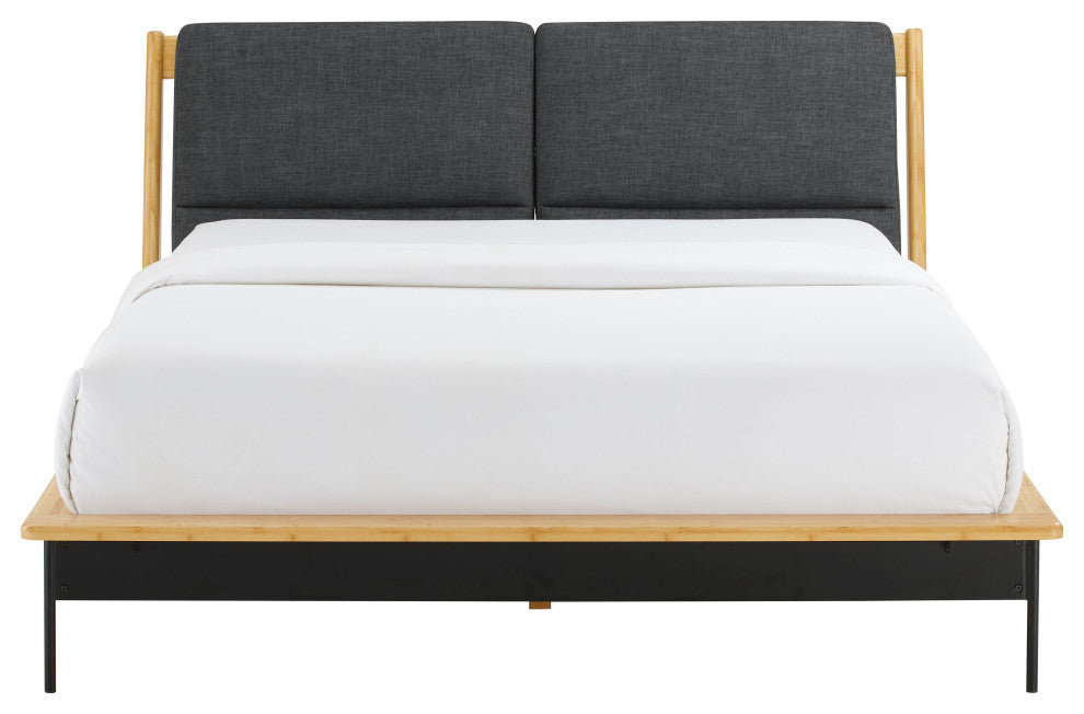 Santa Cruz Platform Bed With Fabric, King