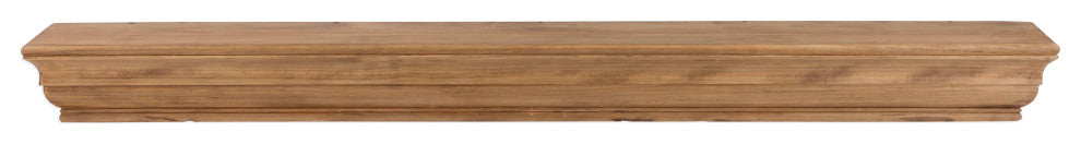 Dogberry Collections Shaker Wood Mantel, Aged Oak, 72"