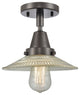 INNOVATIONS LIGHTING 447-1C-OB-G2 Halophane Flush Mount