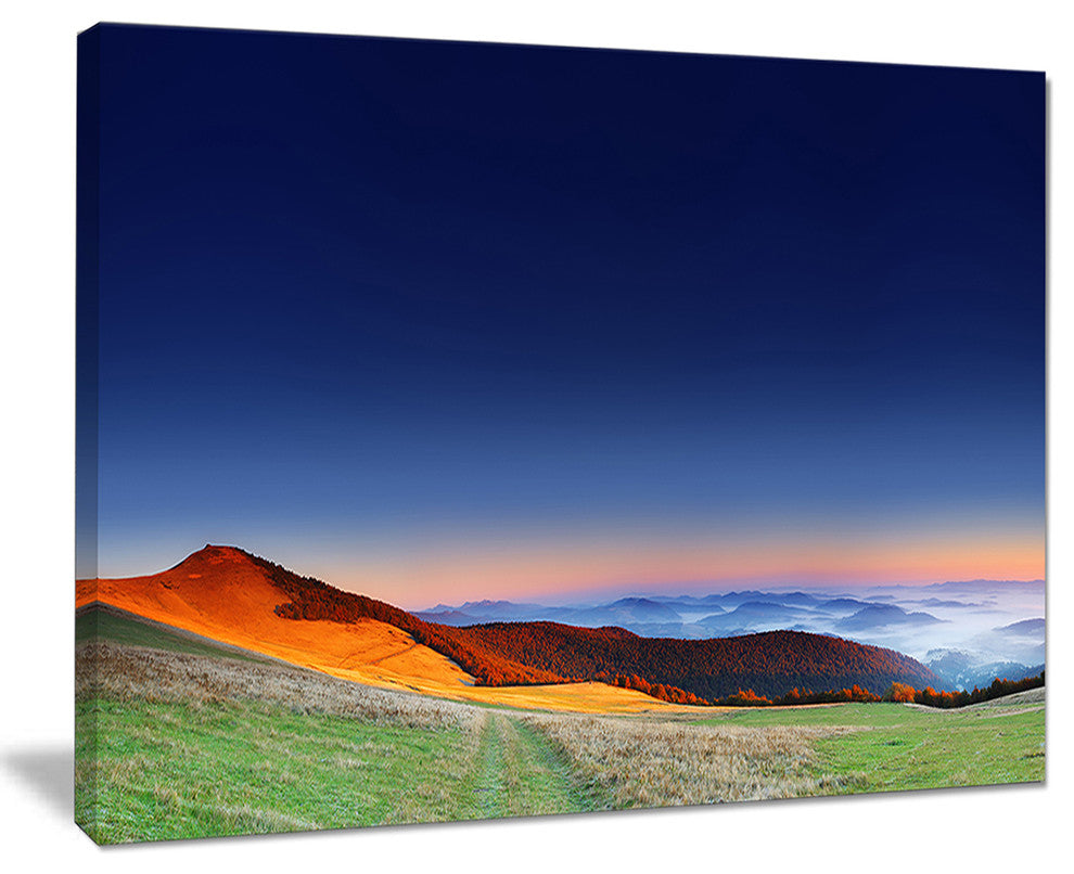"Majestic and Colorful Sunrise" Landscape Canvas Photo Print, 40"x30"