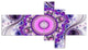 Strange Flower with Wavy Curves, Floral Canvas Art Print, 60"x32", 5 panels