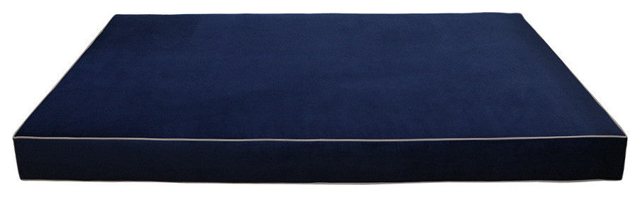 Contrast Pipe 8" Twin-XL 80x39x8 Velvet Indoor Daybed Mattress COVER ONLY-AD373