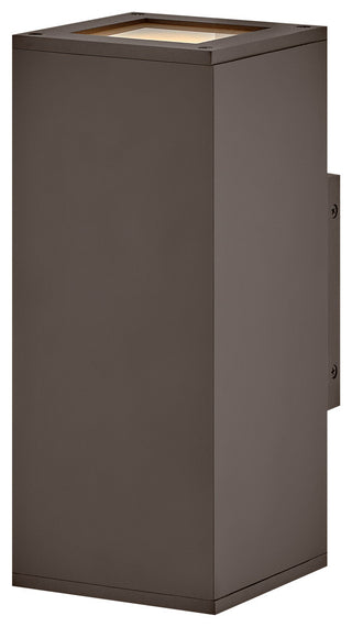 Hinkley Tetra Small Wall Mount Lantern Up/Down, Architectural Bronze