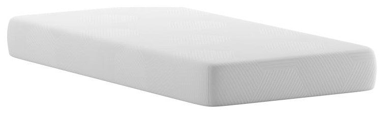 Jasmine Charcoal & Green Tea Cooling Gel Memory Foam 8" CertiPUR-US Mattress, White, Twin