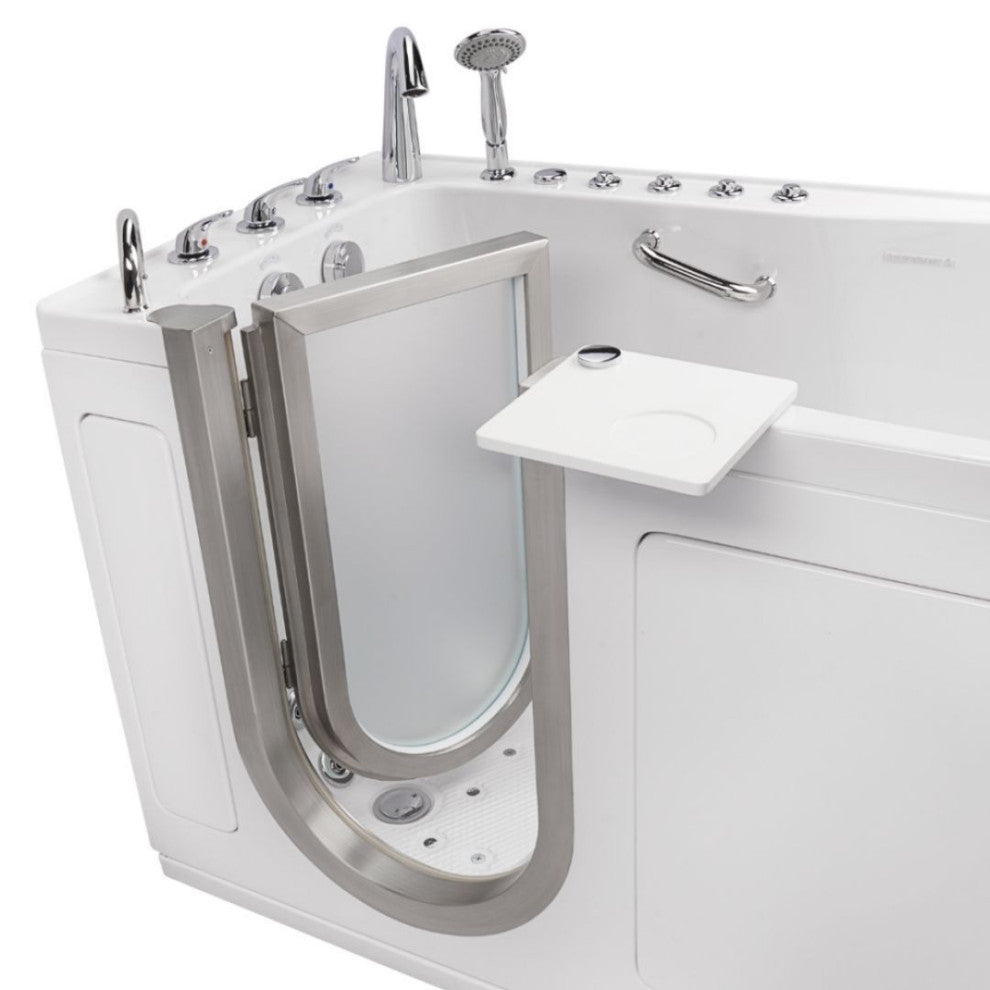 Ella Ultimate 30"x60" Acrylic Triple Massage Walk-In-Bathtub,Fast Fill Faucet