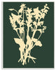 Silhouette Plant Green Yellow Design, 10"x15"