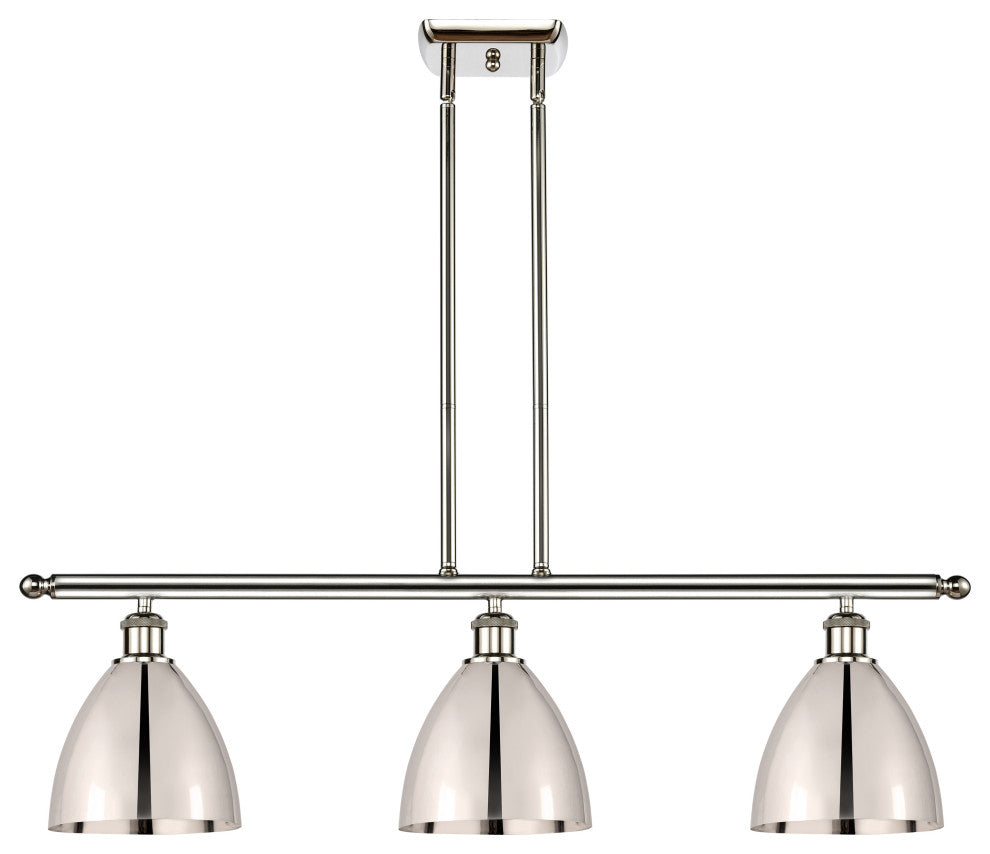Ballston Dome Island Light, Polished Nickel, Polished Nickel