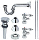 Kingston Brass Plumbing Sink Trim Kitchen With Drain and P Trap, Polished Chrome