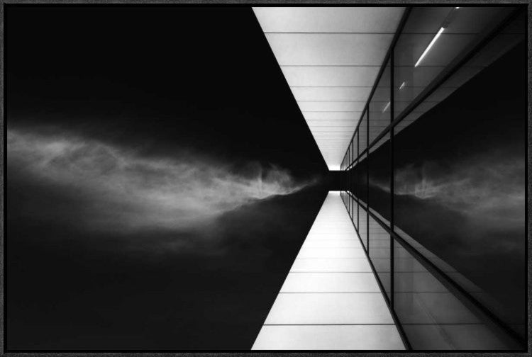 "Cloud Attack" Framed Canvas Giclee by Jeroen Van De, 31x21"