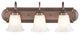 3 Light 24" Bronze Vanity Light