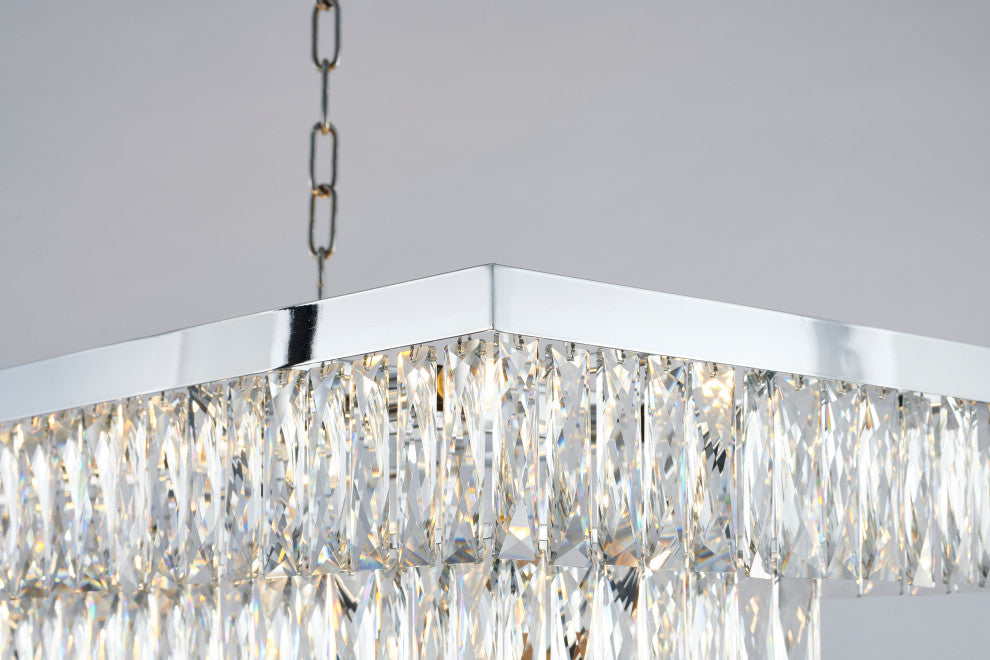 Bethel International OC47C48CH 17-Light Chandelier, Chrome