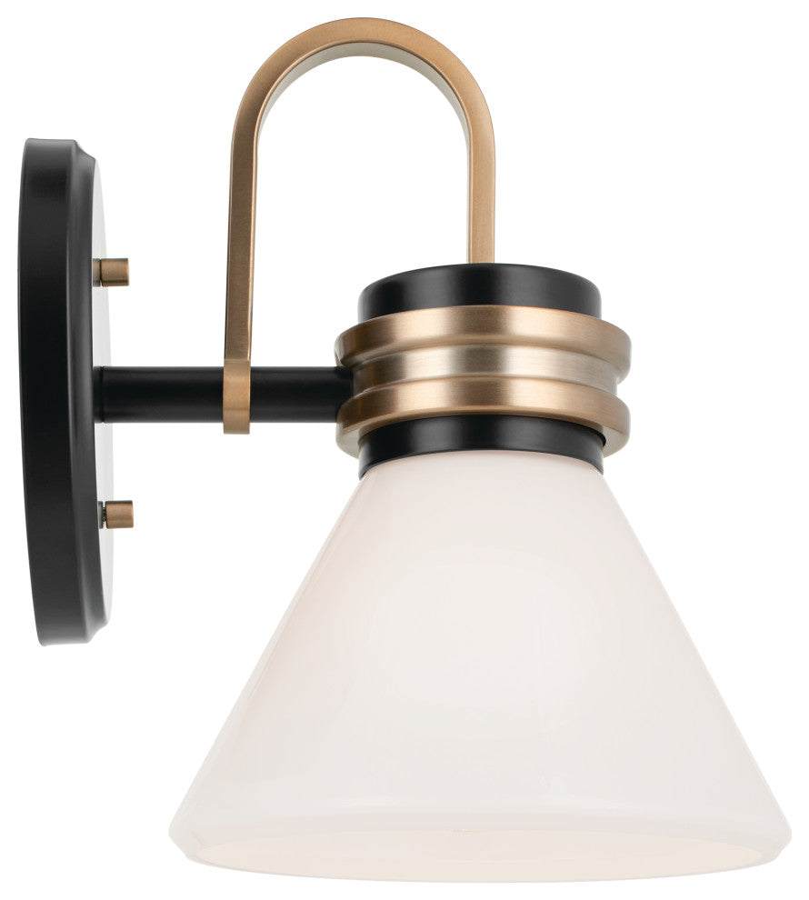 Farum 1 Light Wall Sconce, Champagne Bronze, Black, 1 Light