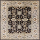 Ahgly Company Indoor Square Mid-Century Modern Area Rugs, 3' Square