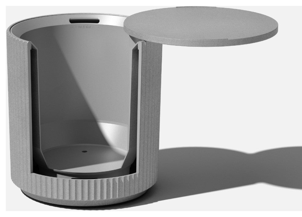 Veradek Chill Side Table, Gray