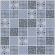Classico 2" Square Blue Porcelain Floor and Wall Tile