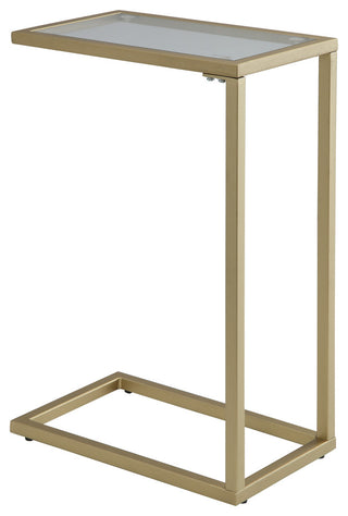 Aggie Computer Tray Table, Harvest Oak and Aged Iron, Gold