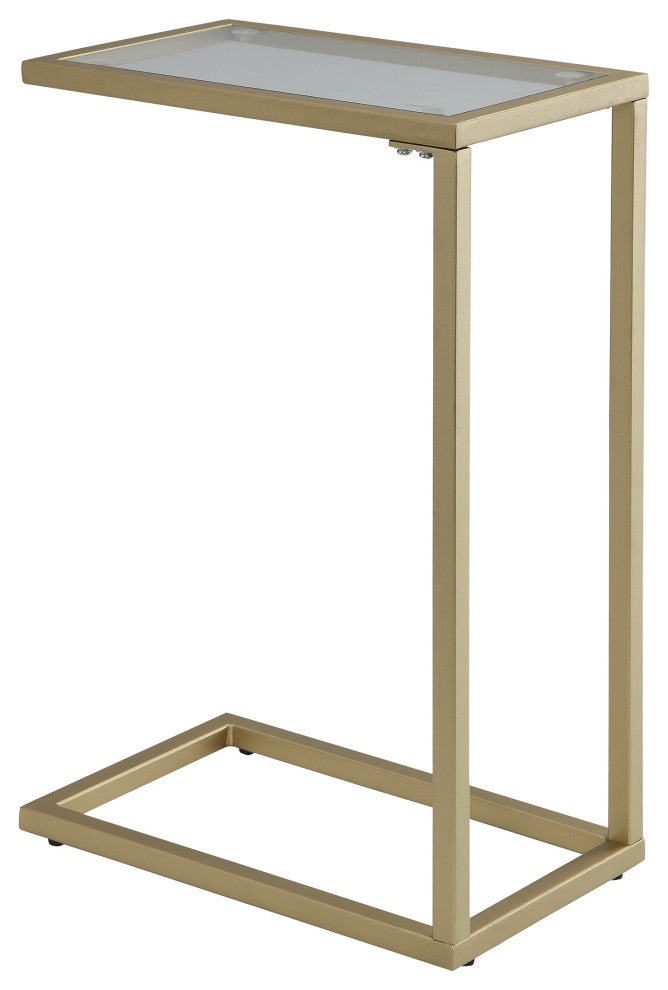 Aggie Computer Tray Table, Harvest Oak and Aged Iron, Gold