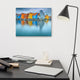 Blue Morning at Waters Edge Groningen Netherlands Canvas Prints, 16" X 20"