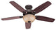 Hunter 53091 Builder Deluxe Ceiling Fan, New Bronze, 52"