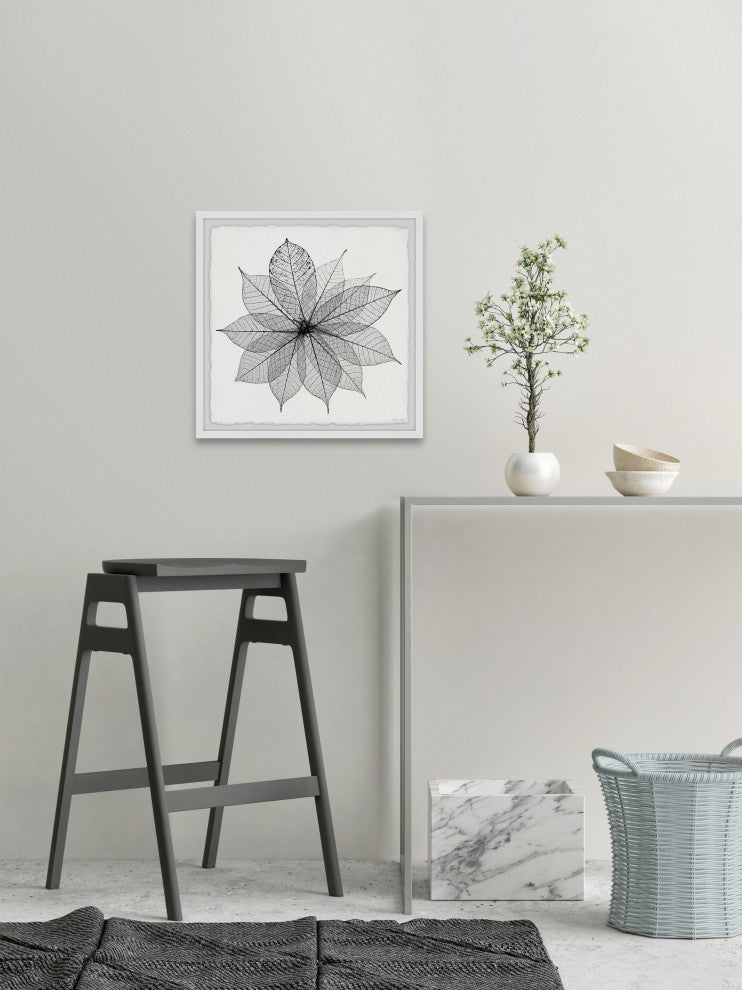 "Leaf Structure" Framed Painting Print, 32x32
