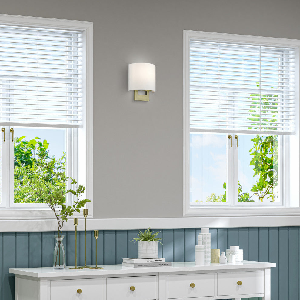 ADA Wall Sconces 1-Light Antique Brass Petite ADA Sconce