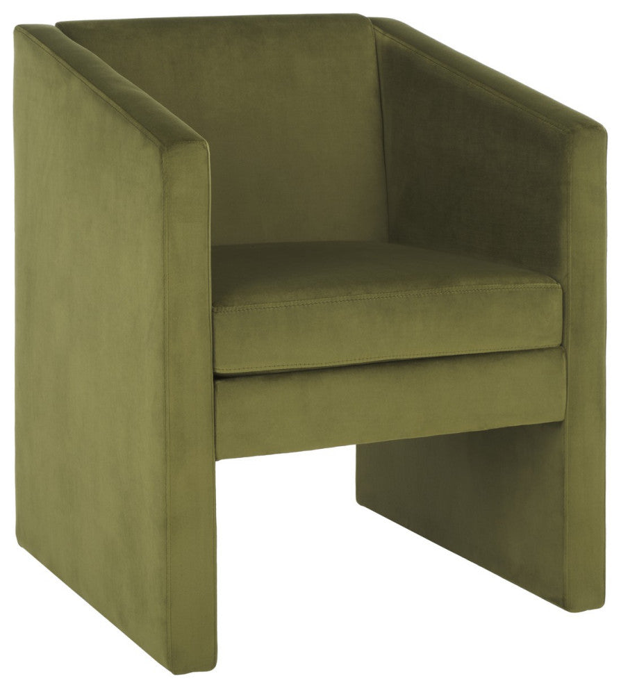 Safavieh Ylva Accent Chair, Olive Green