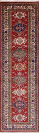 2' 8" X 9' 5" Super Kazak Hand Knotted Runner Rug - Q12970