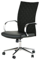 Mia Black Naugahyde Office Chair