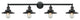 Railroad 4 Light Bath Vanity Light, Matte Black, Matte Black