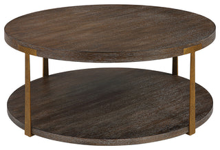 Uttermost Palisade Round Wood Coffee Table
