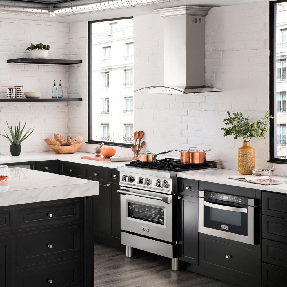 ZLINE Freestanding Range, Stainless Steel, Dual Fuel, RA30