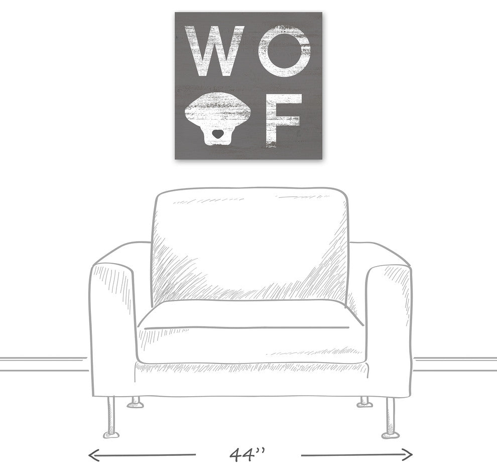Designs Direct Creative Group Woof  20x20 Canvas Wall Art