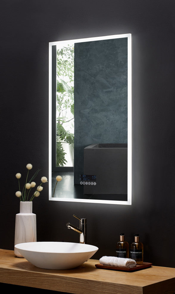 Immersion LED Frameless Mirror, 24"