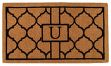 Pantera Monogram Doormat, Extra-Thick 3'x6', Letter U