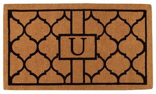 Pantera Monogram Doormat, Extra-Thick 3'x6', Letter U