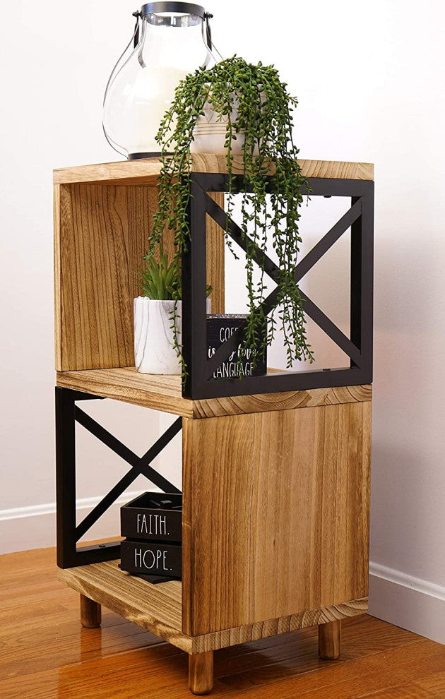 Rustic Side Table: Farmhouse End Table