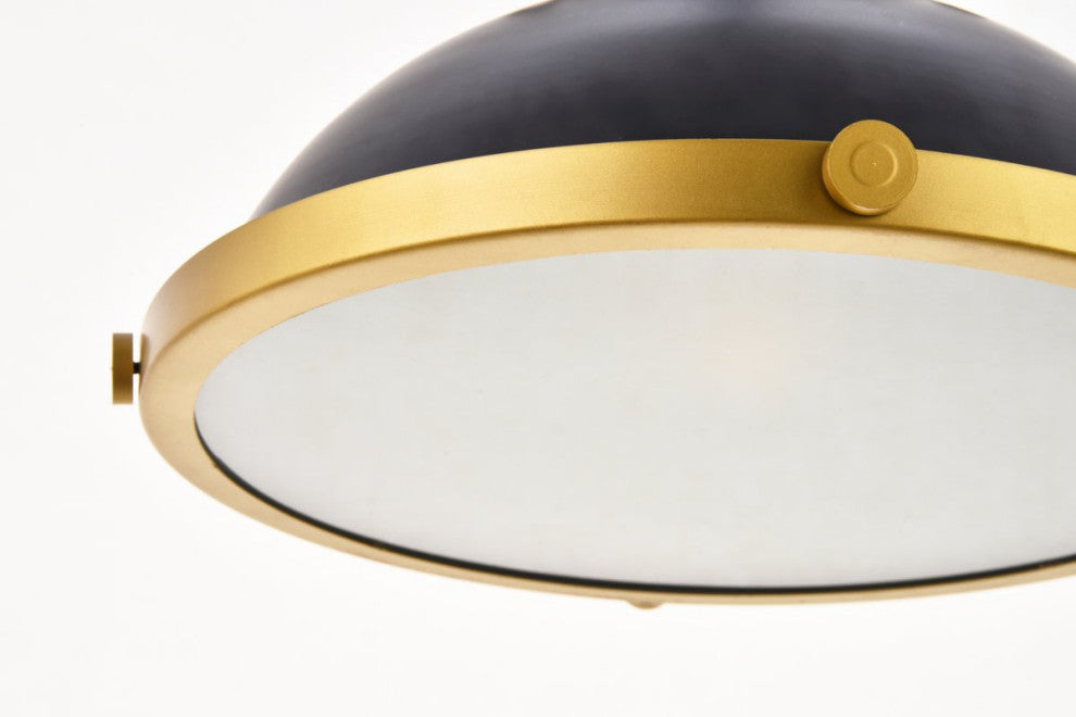 Edith 1-Light Matte Black Pendant